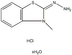 3-メチル-2-ベンゾチアゾロンヒドラゾン塩酸塩水和物 化学構造式