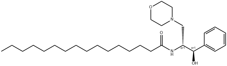 D,L-THREO-1-PHENYL-2-HEXADECANOYLAMINO-3-MORPHOLINO-1-PROPANOL HCL Structure