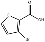 3-Bromofuran-2-carboxylic acid Struktur