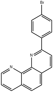 2-(4-溴苯基)-1,10-菲罗啉, 149054-39-7, 结构式