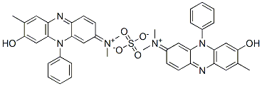 bis(N-(7-hydroxy-8-methyl-5-phenylphenazin-3-ylidene)dimethylammonium) sulfate 结构式