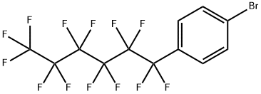 4-(全氟己基)溴苯 结构式