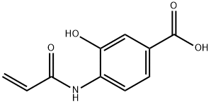 Benzoic acid, 3-hydroxy-4-[(1-oxo-2-propenyl)amino]- (9CI) Structure