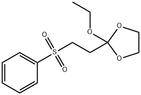2-ETHOXY-2-(2'-PHENYLSULFONYLETHYL)-1,3-DIOXOLANE 化学構造式