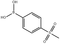 4-(メチルスルホニル)フェニルボロン酸 化学構造式