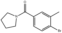 (4-ブロモ-3-メチルフェニル)(ピロリジン-1-イル)メタノン 化学構造式