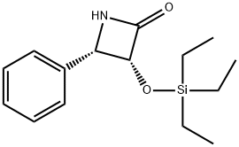 (3R-cis)-4-Phenyl-3-[(triethylsilyl)oxy]-2-azetidinone 化学構造式