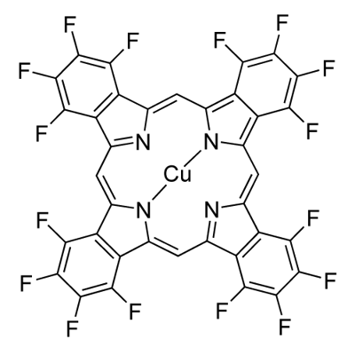 Copper(II) 1,2,3,4,8,9,10,11,15,16,17,18,22,23,24,25-hexadecafluoro-29H,31H-phthalocyanine Structure