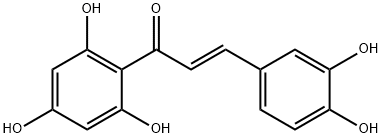 2′,3,4,4′,6′‐ペンタヒドロキシカルコン 化学構造式