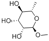 METHYL ALPHA-L-RHAMNOPYRANOSIDE Struktur