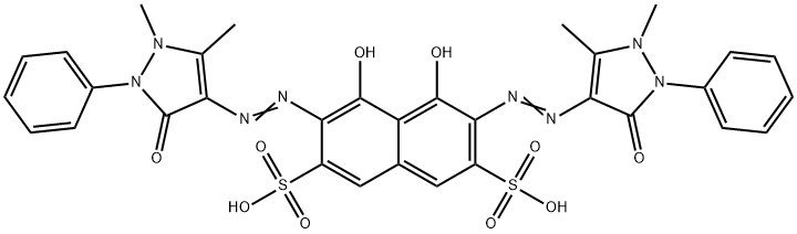 3,6-Bis[(2,3-dihydro-1,5-dimethyl-3-oxo-2-phenyl-1H-pyrazol-4-yl)azo]-4,5-dihydroxynaphthalin-2,7-disulfonsure