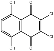 2,3-DICHLORO-5,8-DIHYDROXY-1,4-NAPHTHOQUINONE Structure