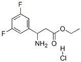 ETHYL-3-AMINO-3-(3,5-DIFLUOROPHENYL)-PROPIONATE HYDROCHLORIDE Struktur