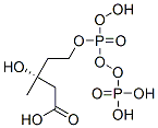 (3R)-3-hydroxy-5-(hydroxy(phosphonooxy)phosphoryloxy)-3-methylpentanoic acid Structure