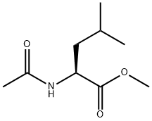 N-乙酰-L-亮氨酸甲酯, 1492-11-1, 结构式