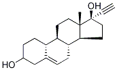(17α)-19-Norpregn-5-en-20-yne-3,17-diol Structure
