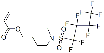4-[methyl[(nonafluorobutyl)sulphonyl]amino]butyl acrylate Struktur