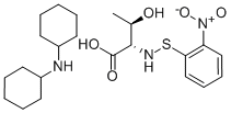 N-O-NITROPHENYLSULFENYL-L-THREONINE DI(CYCLOHEXYL)AMMONIUM SALT Structure