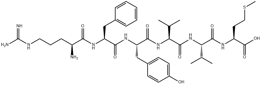 H-ARG-PHE-TYR-VAL-VAL-MET-OH Structure