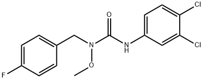 3-(3,4-DICHLOROPHENYL)-1-(4-FLUOROBENZYL)-1-METHOXYUREA 结构式