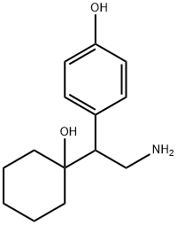 1-[2-amino-1-(4-hydroxyphenyl)ethyl]cyclohexanol Struktur