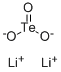 亜テルル酸二リチウム 化学構造式