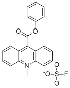 10-METHYL-9-(PHENOXYCARBONYL)ACRIDINIUM FLUOROSULFONATE Struktur