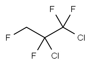 1,2-Dichloro-1,1,2,3-tetrafluoropropane Structure