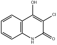 3-Chloro-4-hydroxy-1H-quinolin-2-one Struktur