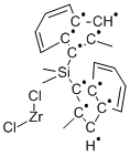 RAC-二甲基硅基双(2-甲基茚基)二氯化锆,149342-08-5,结构式