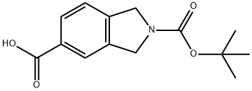 2-(TERT-BUTOXYCARBONYL)ISOINDOLINE-5-CARBOXYLIC ACID Structure