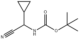 Carbamic acid, (cyanocyclopropylmethyl)-, 1,1-dimethylethyl ester (9CI) Struktur