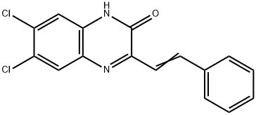 6,7-二氯-3-苯乙烯基-喹喔啉-2-醇,149366-37-0,结构式