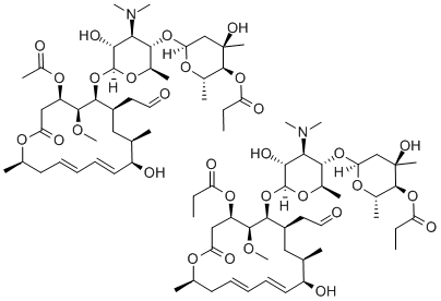 麦白霉素 结构式