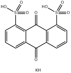 アントラキノン-1,8-ジスルホン酸二カリウム 化学構造式