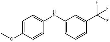 3-三氟甲基-4'-甲氧基二苯基胺,1494-26-4,结构式