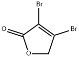 3,4-ジブロモ-2(5H)-フラノン 化学構造式