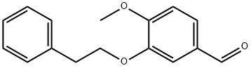 4-Methoxy-3-(phenethyloxy)benzaldehyde 化学構造式