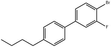 4''-BUTYL-4-BROMO-3-FLUOROBIPHENYL 结构式