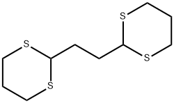 2,2'-(1,2-エタンジイル)ビス(1,3-ジチアン) 化学構造式