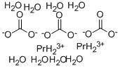 碳酸镨(III)八水合物,14948-62-0,结构式