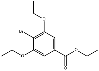 4-溴-3,5-二乙氧基苯甲酸乙酯, 149517-92-0, 结构式