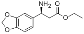 (S)-3-Amino-3-(3,4-methylenedioxyphenyl)propionicacid,ethylester Struktur