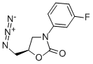 (5R)-5-(叠氮甲基)-3-(3-氟苯基)-2-恶唑烷酮, 149524-44-7, 结构式