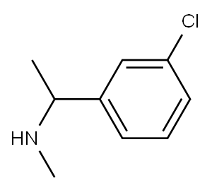Benzenemethanamine, 3-chloro-N,.alpha.-dimethyl- Structure