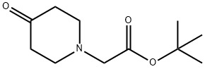 4-羰基-哌啶-1-乙酸叔丁酯 结构式