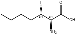 Heptanoic acid, 2-amino-3-fluoro-, (R*,S*)- (9CI) Structure