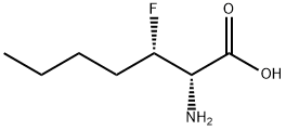 Heptanoic acid, 2-amino-3-fluoro-, [S-(R*,R*)]- (9CI) Structure