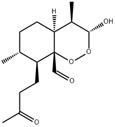 [3R-(3α,4β,4aα,7α,8β,8aβ)]-Hexahydro-3-hydroxy-4,7-diMethyl-8-(3-oxobutyl)-1,2-benzodioxin-8a(3H)-carboxaldehyde Structure