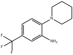 2-哌啶-1-基-5-(三氟甲基)苯胺, 1496-40-8, 结构式